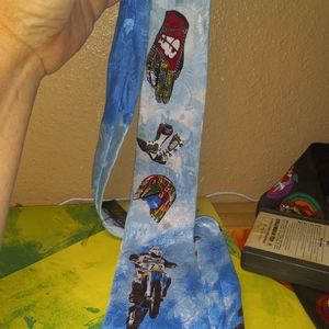 VIN. Florence & K Inc Neck Tie Dirt Bike/Motocross Imported Florence Silk 58"x4"